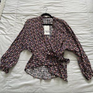 Zara Floral shirt - XS / SMALL